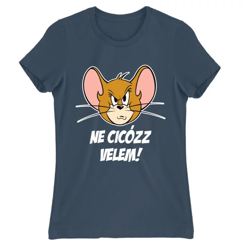 Denim Tom és Jerry női rövid ujjú póló - Ne cicózz velem!