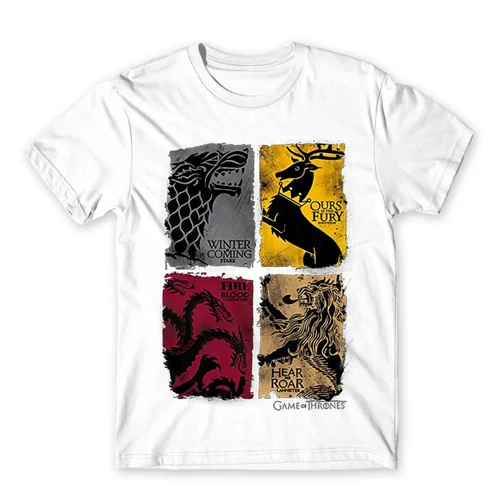 Fehér Trónok harca férfi rövid ujjú póló