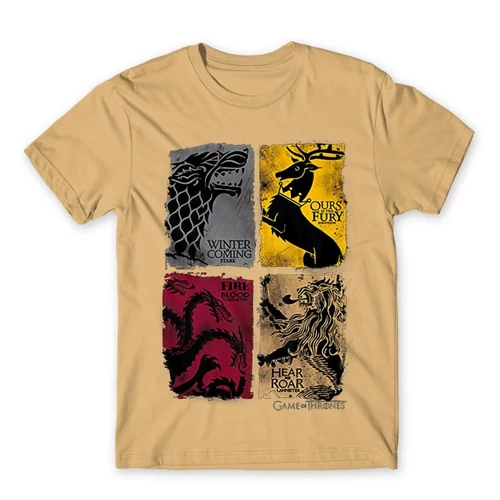 Homok Trónok harca férfi rövid ujjú póló