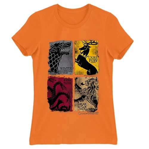 Narancs Trónok harca női rövid ujjú póló