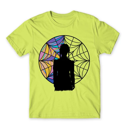 Almazöld Wednesday férfi rövid ujjú póló - Window silhouette