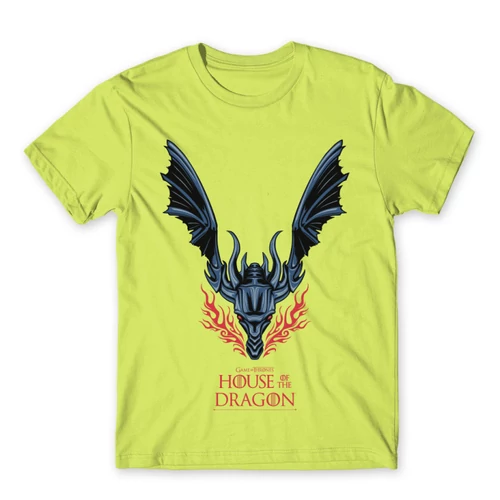 Almazöld Sárkányok háza férfi póló - Dragon Logo
