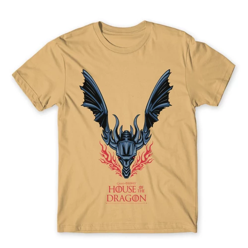 Homok Sárkányok háza férfi póló - Dragon Logo