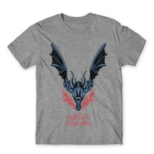 Sportszürke Sárkányok háza férfi póló - Dragon Logo