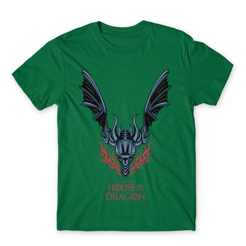 Zöld Sárkányok háza férfi póló - Dragon Logo
