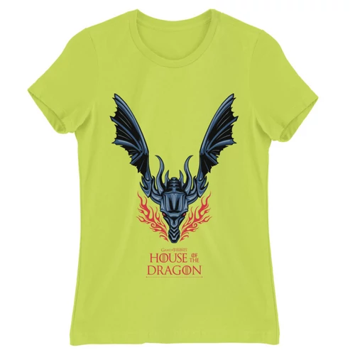 Almazöld Sárkányok háza női póló - Dragon Logo