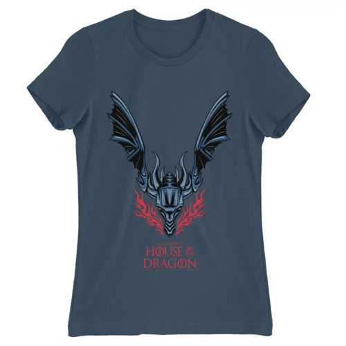 Denim Sárkányok háza női póló - Dragon Logo