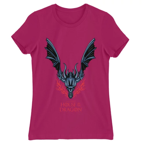 Pink Sárkányok háza női póló - Dragon Logo