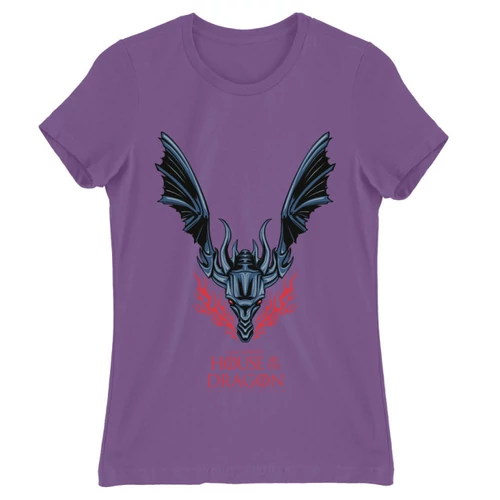 Világoslila Sárkányok háza női póló - Dragon Logo