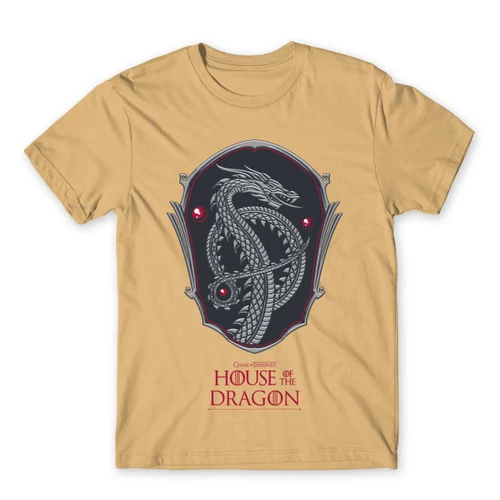 Homok Sárkányok háza férfi póló - Dragon Shield