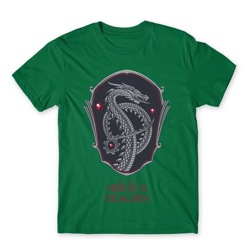 Zöld Sárkányok háza férfi póló - Dragon Shield