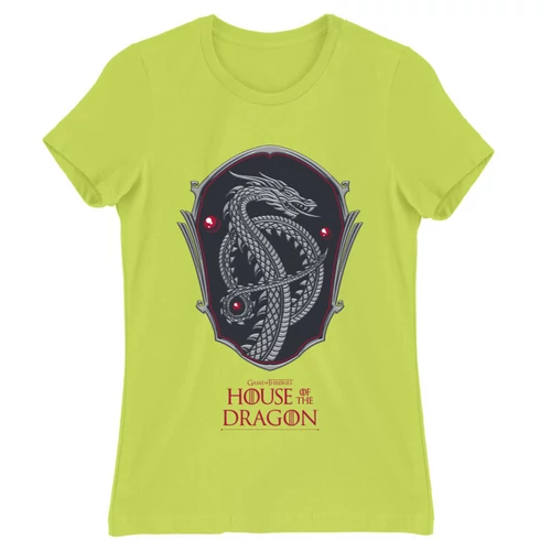 Almazöld Sárkányok háza női póló - Dragon Shield