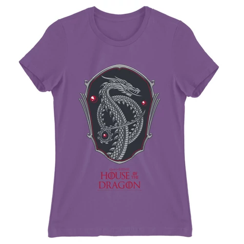 Világoslila Sárkányok háza női póló - Dragon Shield