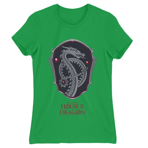 Zöld Sárkányok háza női póló - Dragon Shield