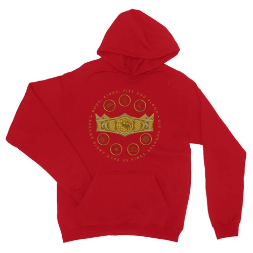 Piros Sárkányok háza unisex kapucnis pulóver - Fire and Blood