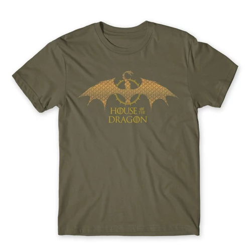 Cink Sárkányok háza férfi póló - Gold Dragon
