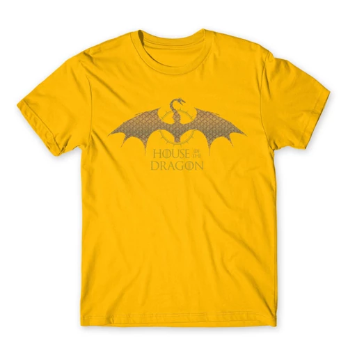 Sárga Sárkányok háza férfi póló - Gold Dragon