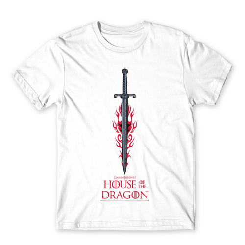 Fehér Sárkányok háza férfi póló - House of the Dragon Sword
