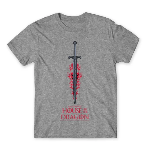 Sportszürke Sárkányok háza férfi póló - House of the Dragon Sword