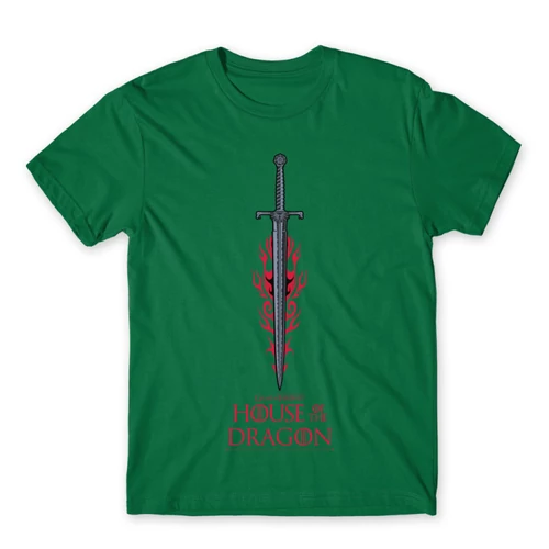 Zöld Sárkányok háza férfi póló - House of the Dragon Sword