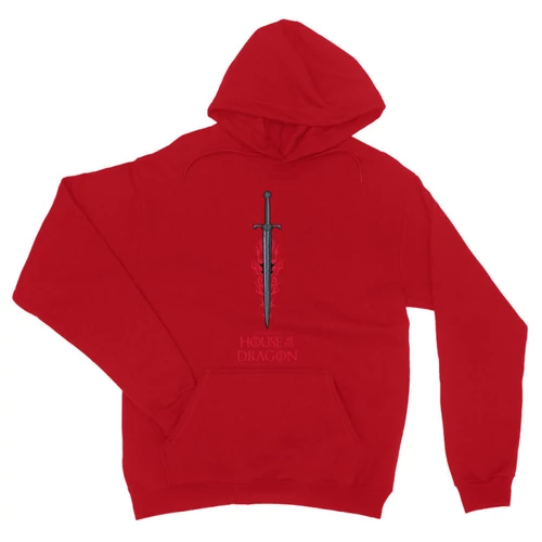 Piros Sárkányok háza unisex kapucnis pulóver - House of the Dragon Sword