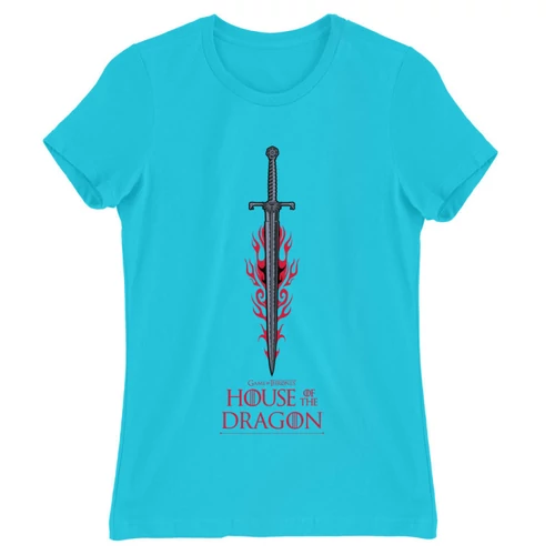 Atollkék Sárkányok háza női póló - House of the Dragon Sword