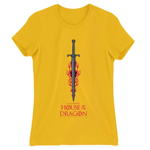 Sárga Sárkányok háza női póló - House of the Dragon Sword