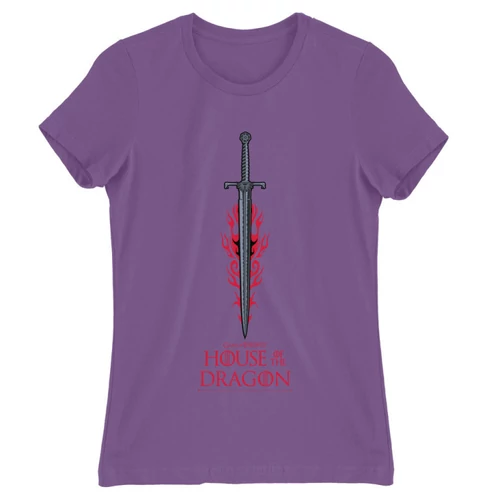 Világoslila Sárkányok háza női póló - House of the Dragon Sword
