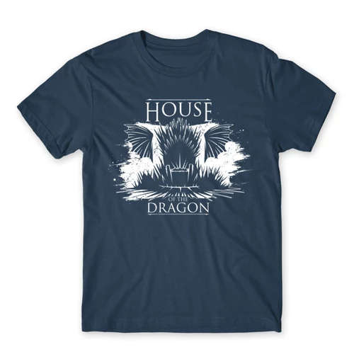 Denim Sárkányok háza férfi póló - Iron Throne Monochrome
