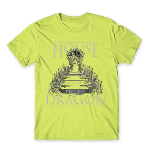 Almazöld Sárkányok háza férfi póló - Iron Throne