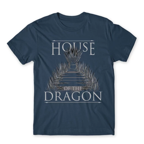 Denim Sárkányok háza férfi póló - Iron Throne