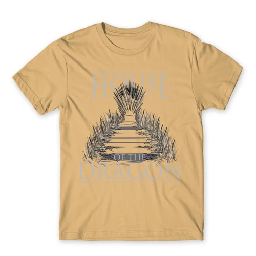 Homok Sárkányok háza férfi póló - Iron Throne