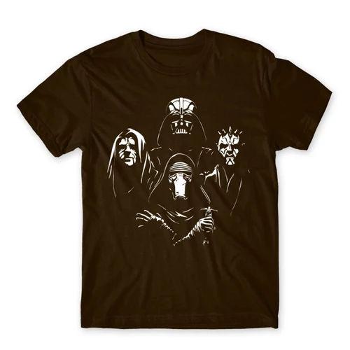 Barna Star Wars férfi rövid ujjú póló - A Sötét oldal mesterei