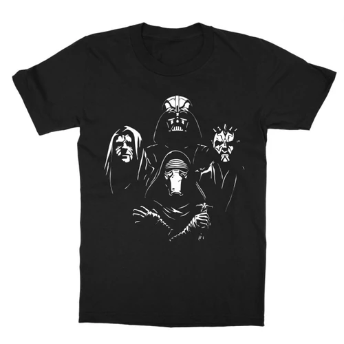 Fekete Star Wars gyerek rövid ujjú póló - A Sötét oldal mesterei