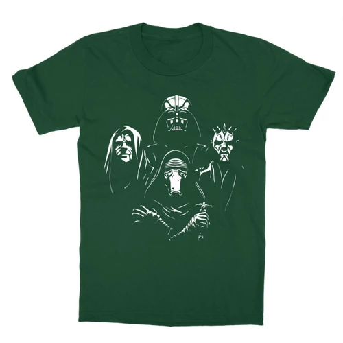 Sötétzöld Star Wars gyerek rövid ujjú póló - A Sötét oldal mesterei