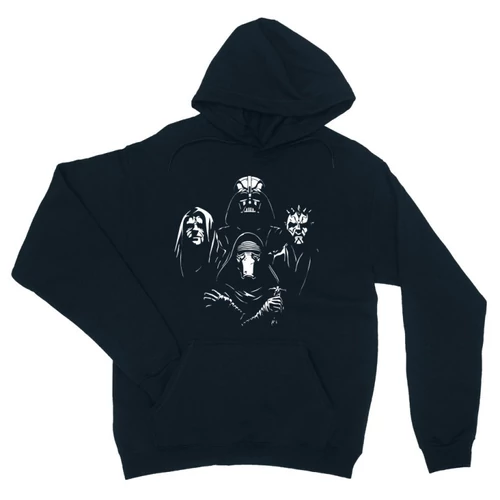 Sötétkék Star Wars unisex kapucnis pulóver - A sötét oldal mesterei