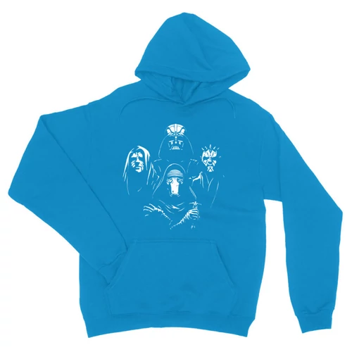 Zafírkék Star Wars unisex kapucnis pulóver - A sötét oldal mesterei