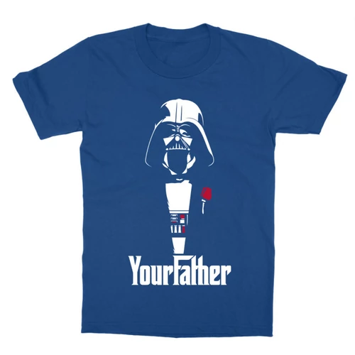 Királykék Star Wars gyerek rövid ujjú póló - Keresztapád