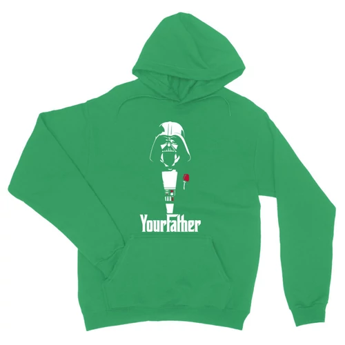Zöld Star Wars unisex kapucnis pulóver - Keresztapád