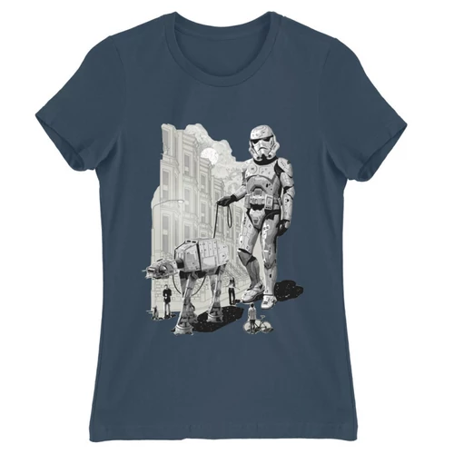 Denim Star Wars női rövid ujjú póló - Rohamosztagos és a lépegető