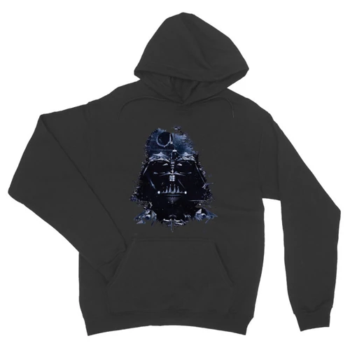 Sötétszükre Star Wars unisex kapucnis pulóver - Darth Vader és a Halálcsillag