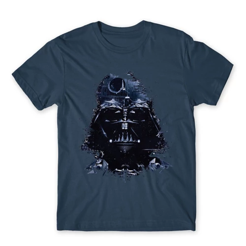 Denim Star Wars férfi rövid ujjú póló - Darth Vader és a Halálcsillag