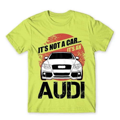 Almazöld Audi férfi rövid ujjú póló - It’s not a car Audi A4