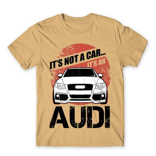 Homok Audi férfi rövid ujjú póló - It’s not a car Audi A4