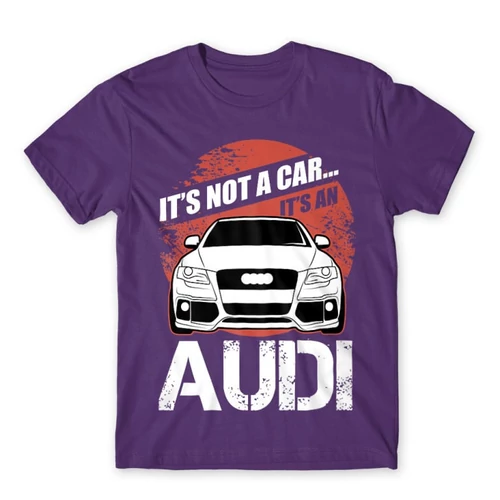Sötétlila Audi férfi rövid ujjú póló - It’s not a car Audi A4