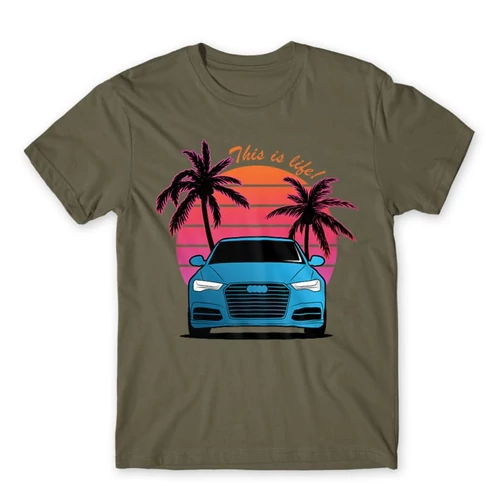 Cink Audi férfi rövid ujjú póló - Vice City Audi A6