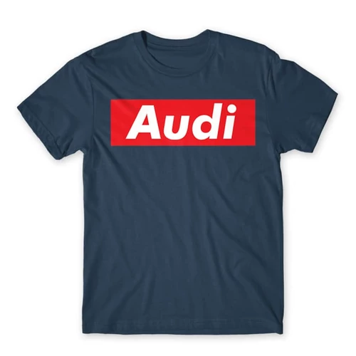 Denim Audi férfi rövid ujjú póló - Audi Stripe