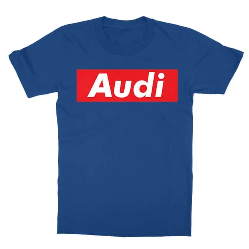 Királykék Audi gyerek rövid ujjú póló - Audi Stripe
