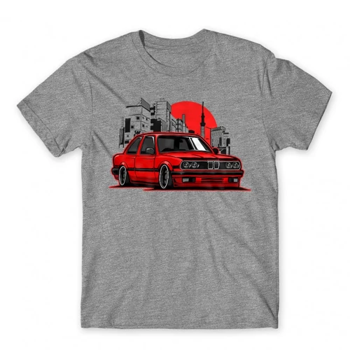 Sportszürke BMW férfi rövid ujjú póló - City