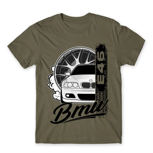 Cink BMW férfi rövid ujjú póló - BMW E46 Badge